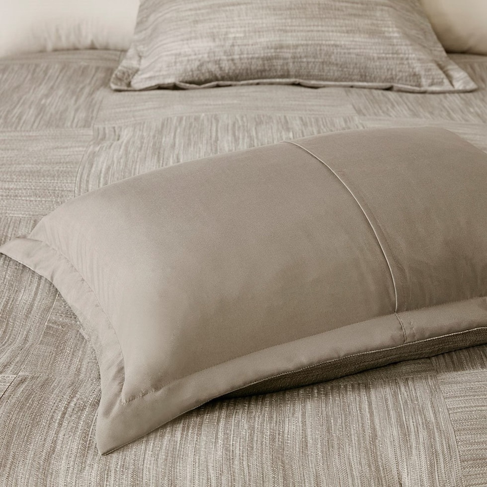 heiress light brown king bedding set   