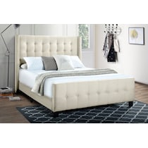 heiress white king bed   