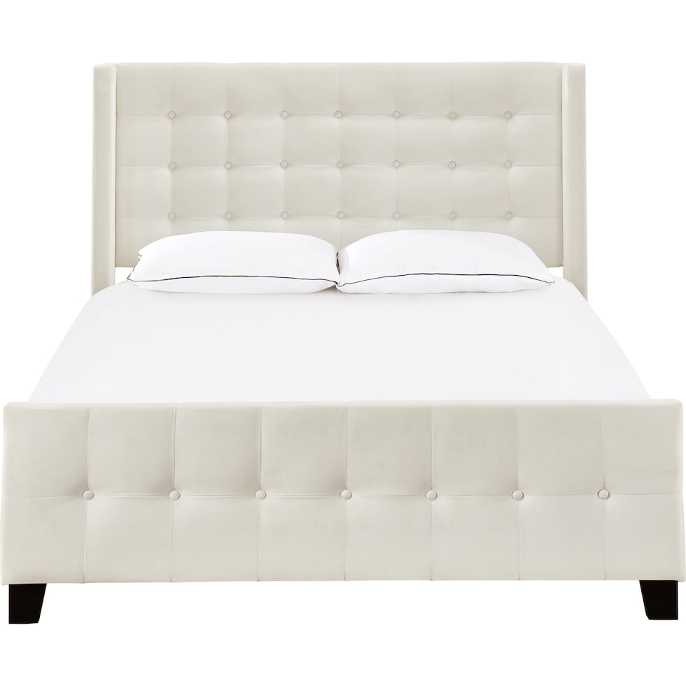 heiress white king bed   