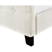heiress white queen bed   