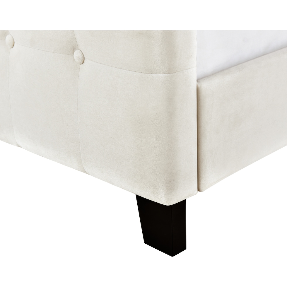 heiress white queen bed   