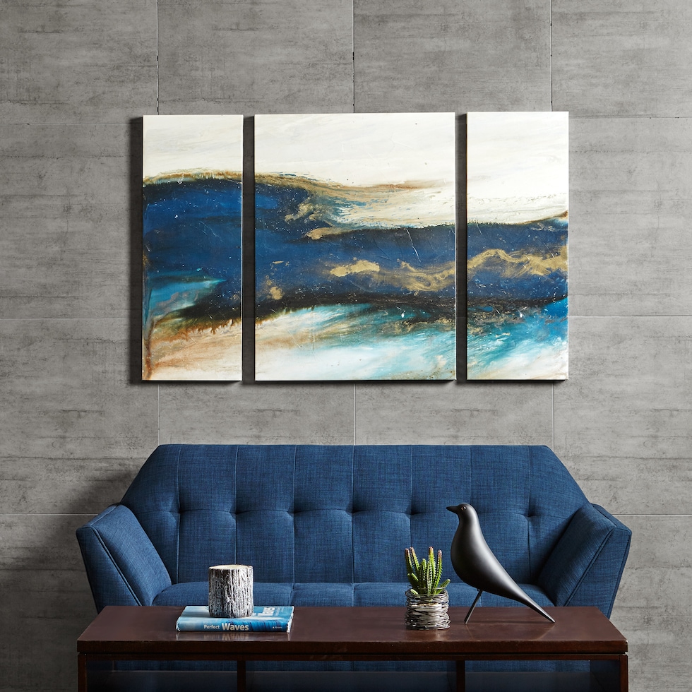 helios blue wall art   