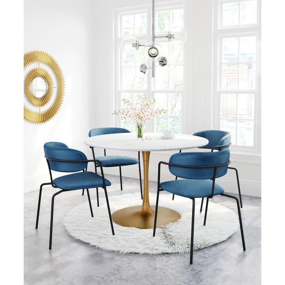 helix white dining table   