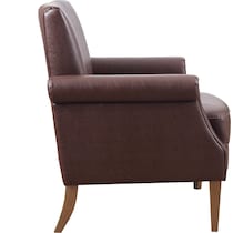 helms dark brown accent chair   