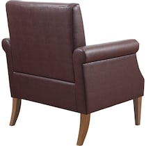 helms dark brown accent chair   