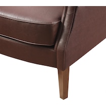 helms dark brown accent chair   