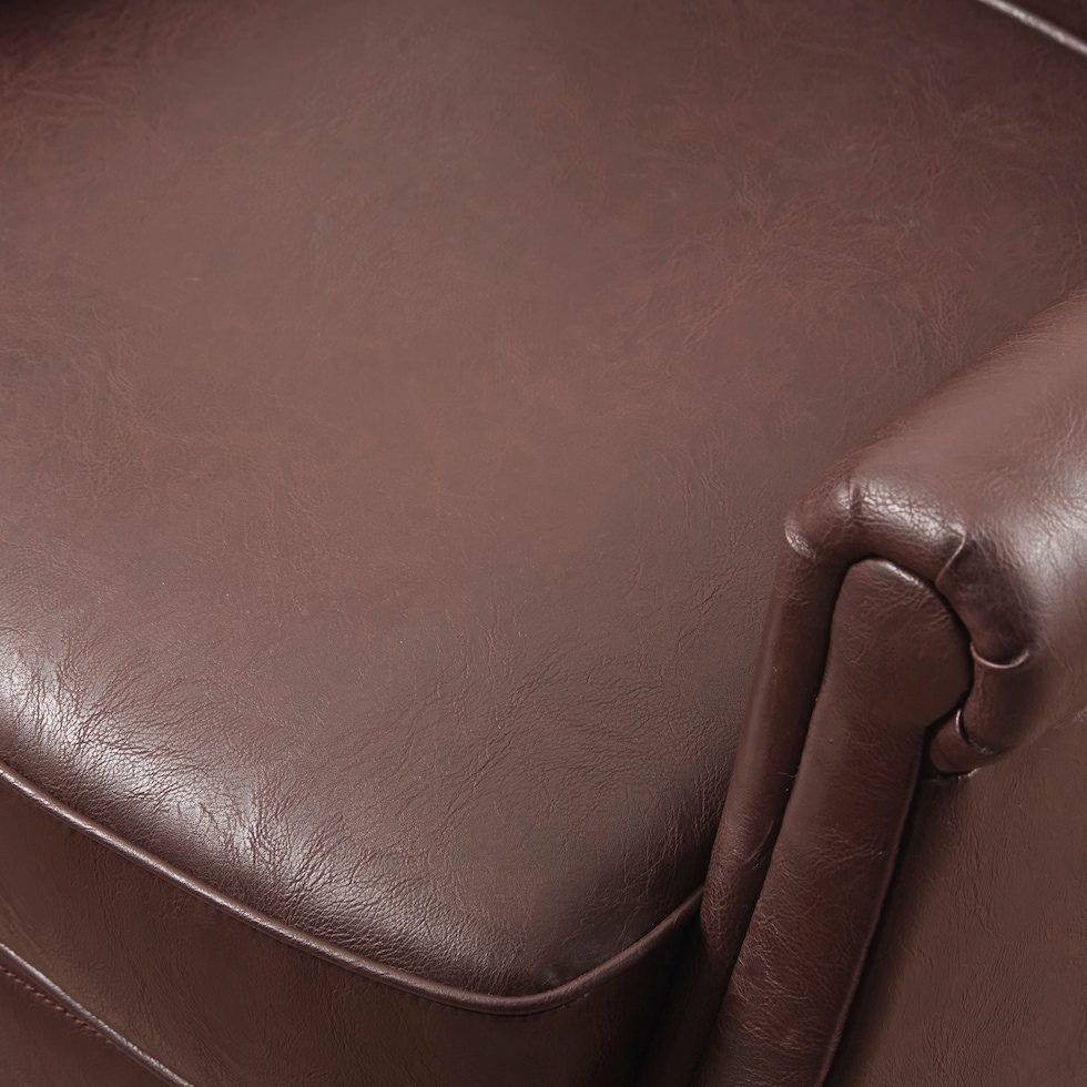 helms dark brown accent chair   