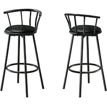 henrietta black bar stool   