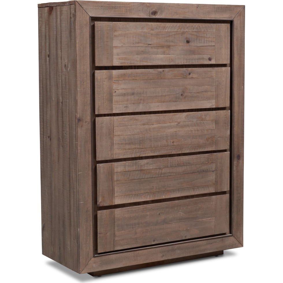 henry dark brown chest   
