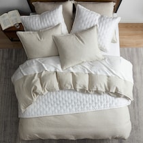 henry neutral queen bedding set   