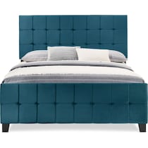 hensley blue king bed   