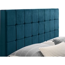 hensley blue king bed   