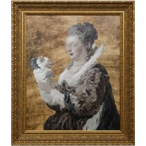 her majesty gold wall art   