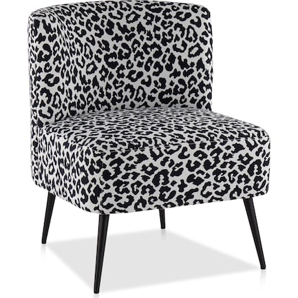 Hermione Accent Chair - Black Leopard