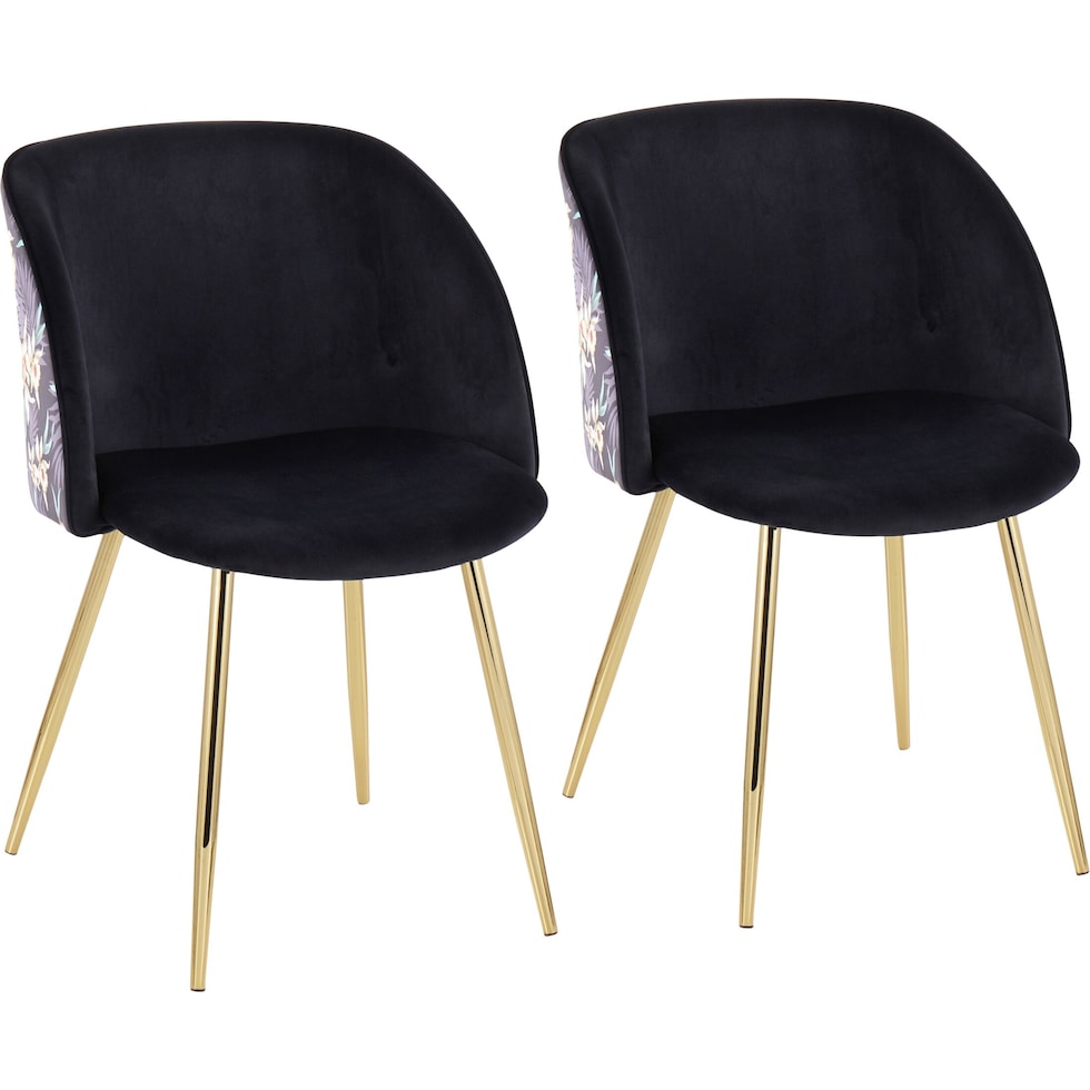 hermione black dining chair   