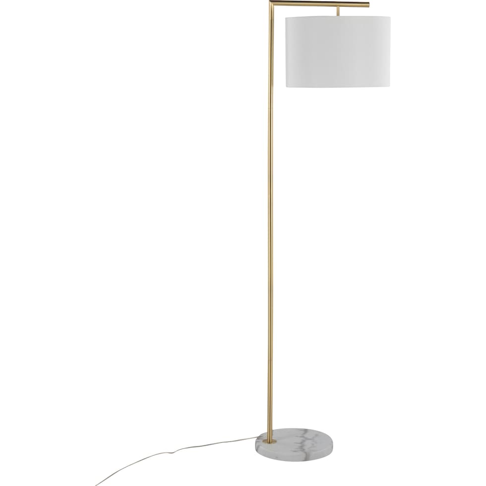 hermione gold floor lamp   