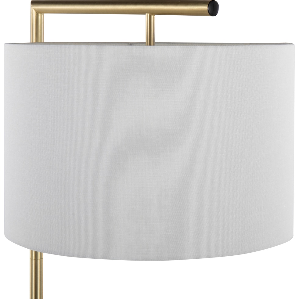 hermione gold floor lamp   