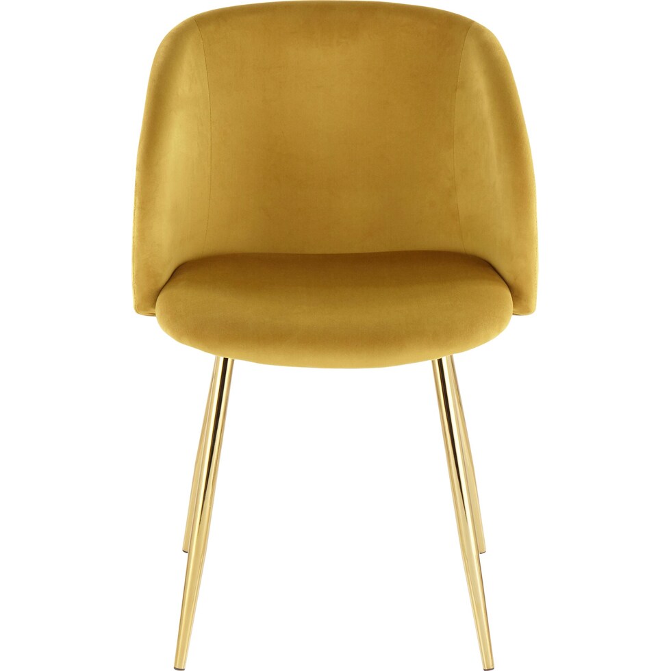 hermione gold yellow dining chair   