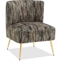hermione gray accent chair   