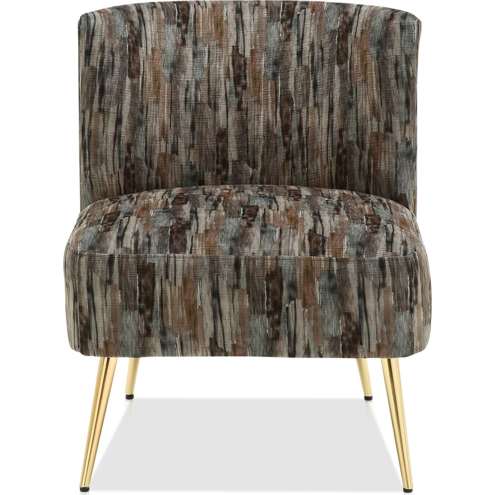 hermione gray accent chair   