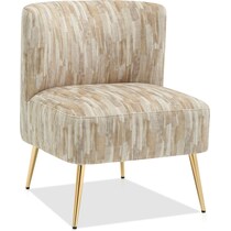 hermione light brown accent chair   