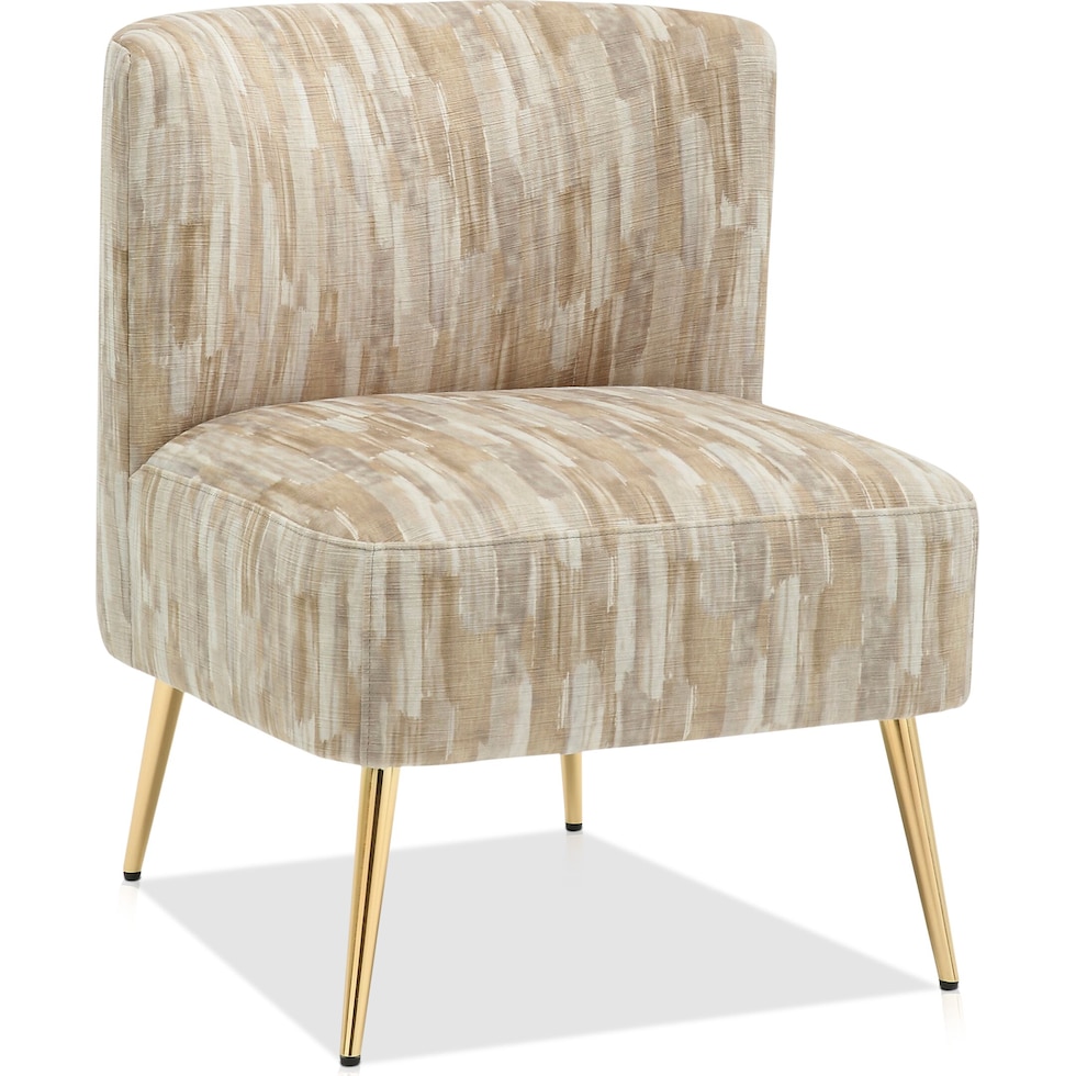 hermione light brown accent chair   