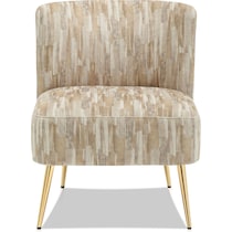 hermione light brown accent chair   