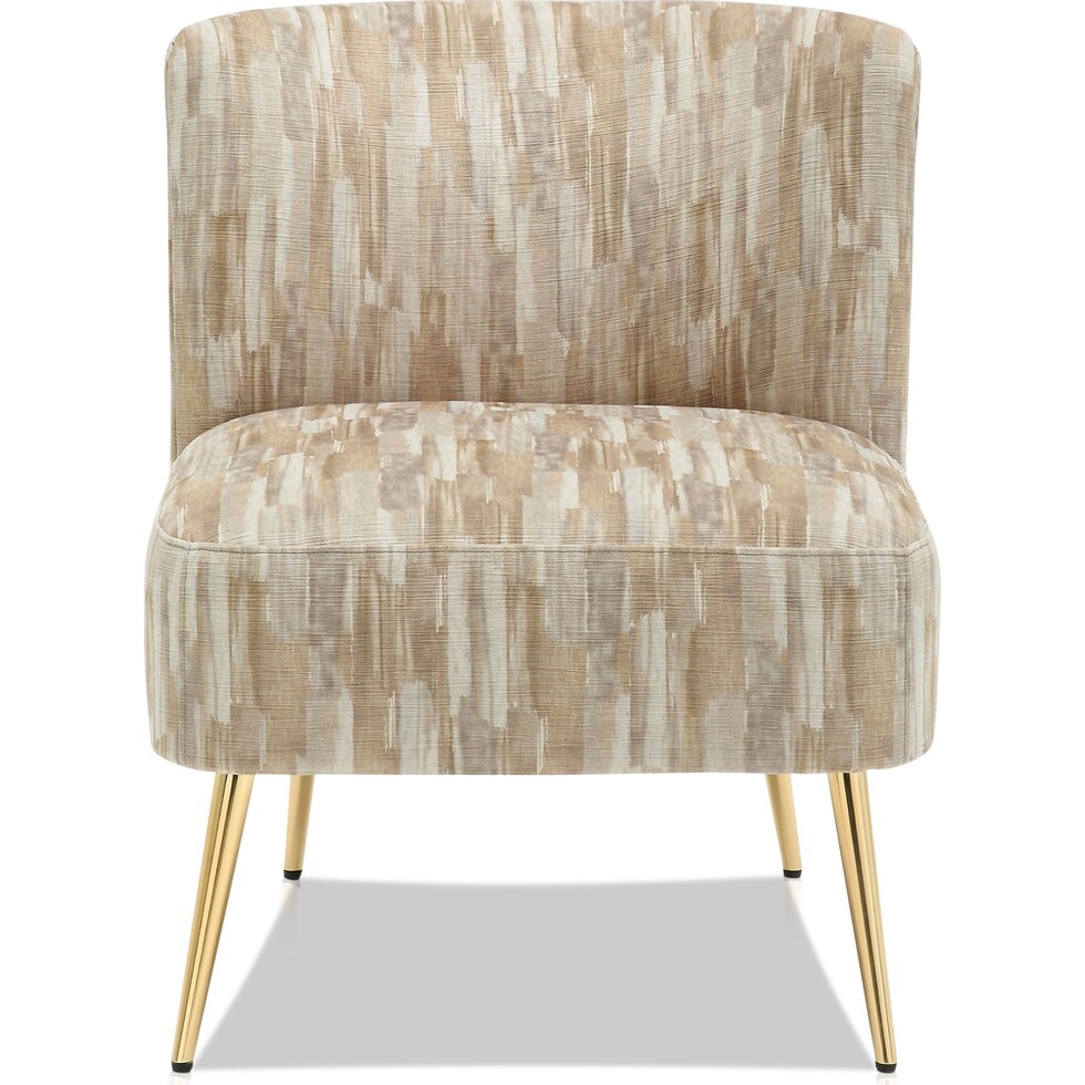 hermione light brown accent chair   