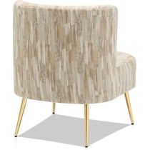 hermione light brown accent chair   