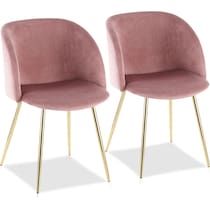 hermione pink dining chair   