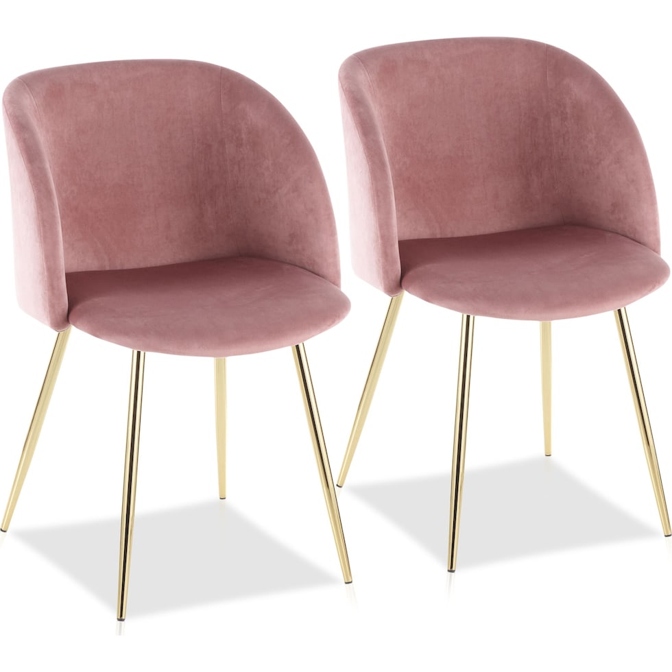 hermione pink dining chair   