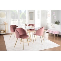 hermione pink dining chair   