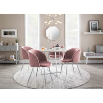 hermione pink dining chair   
