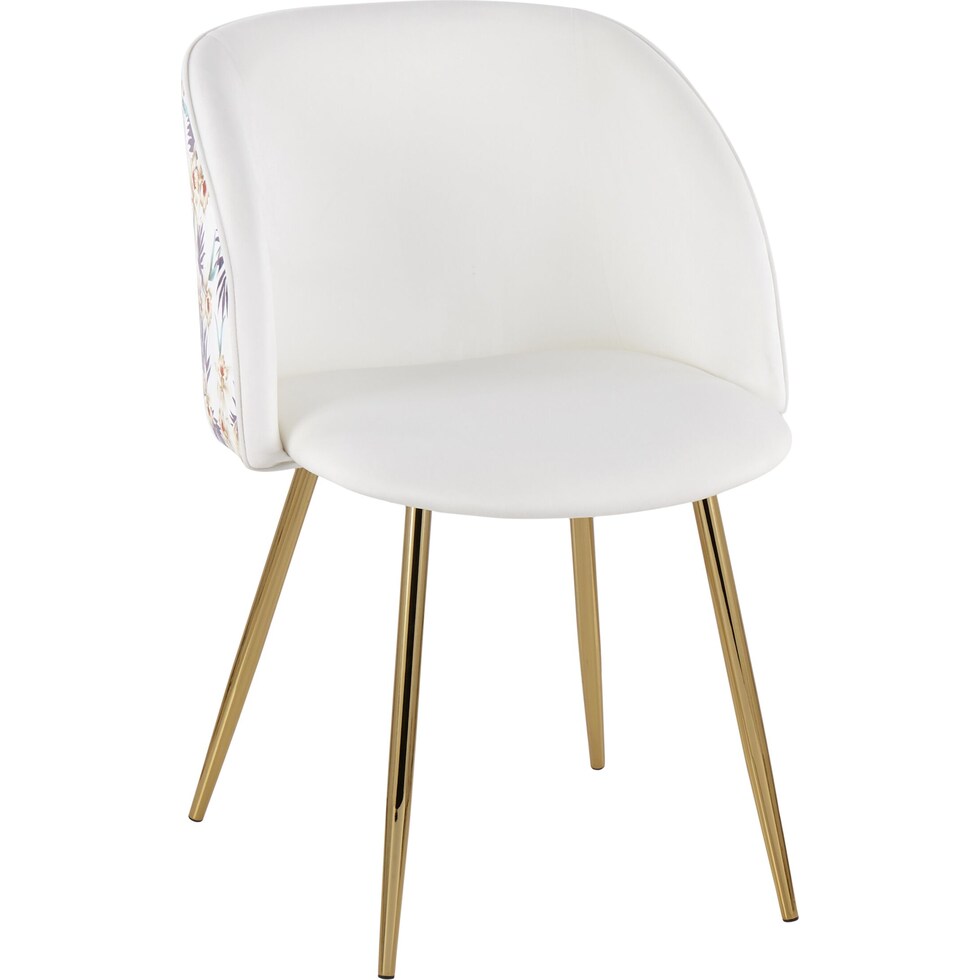 hermione white dining chair   