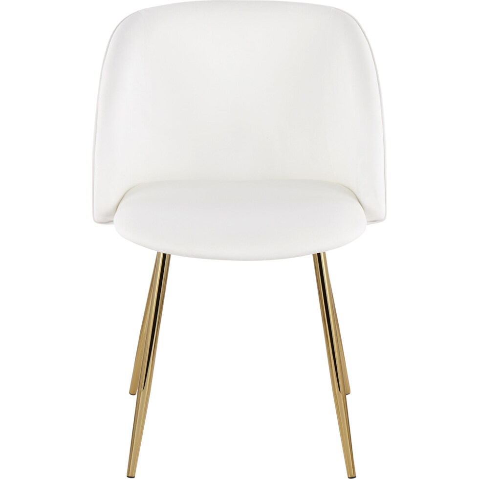 hermione white dining chair   