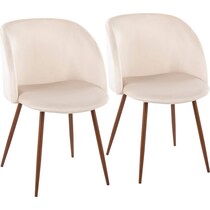 hermione white dining chair   