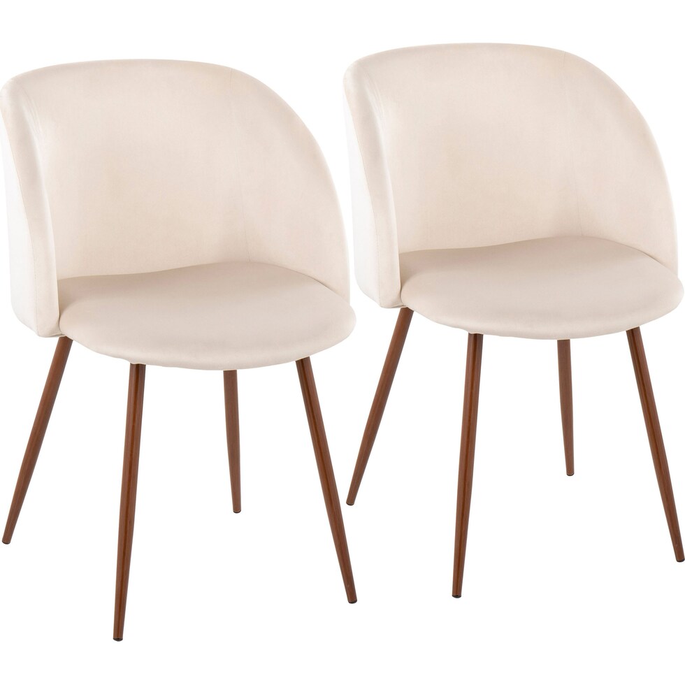 hermione white dining chair   