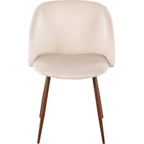 hermione white dining chair   
