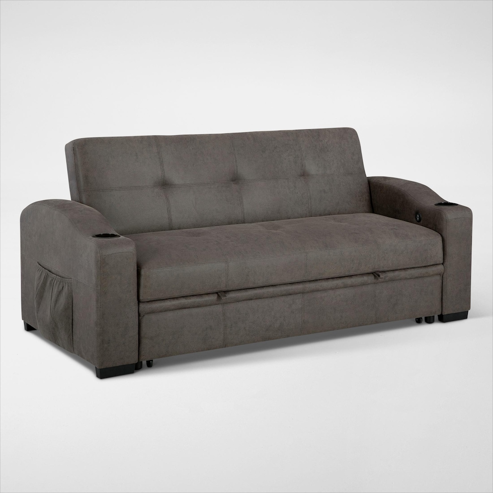 hermosa gray sleeper sofa   