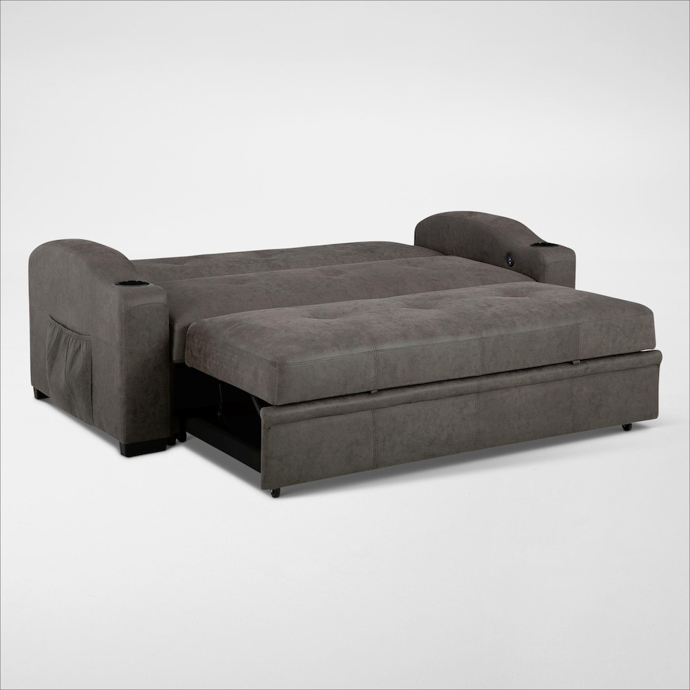 hermosa gray sleeper sofa   