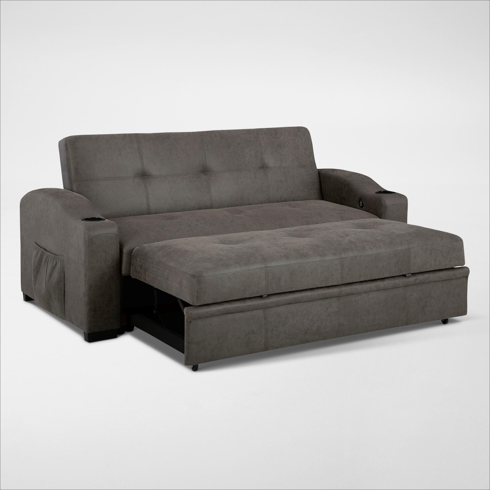 hermosa gray sleeper sofa   