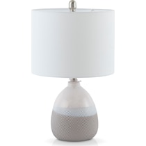 hermosa gray table lamp   