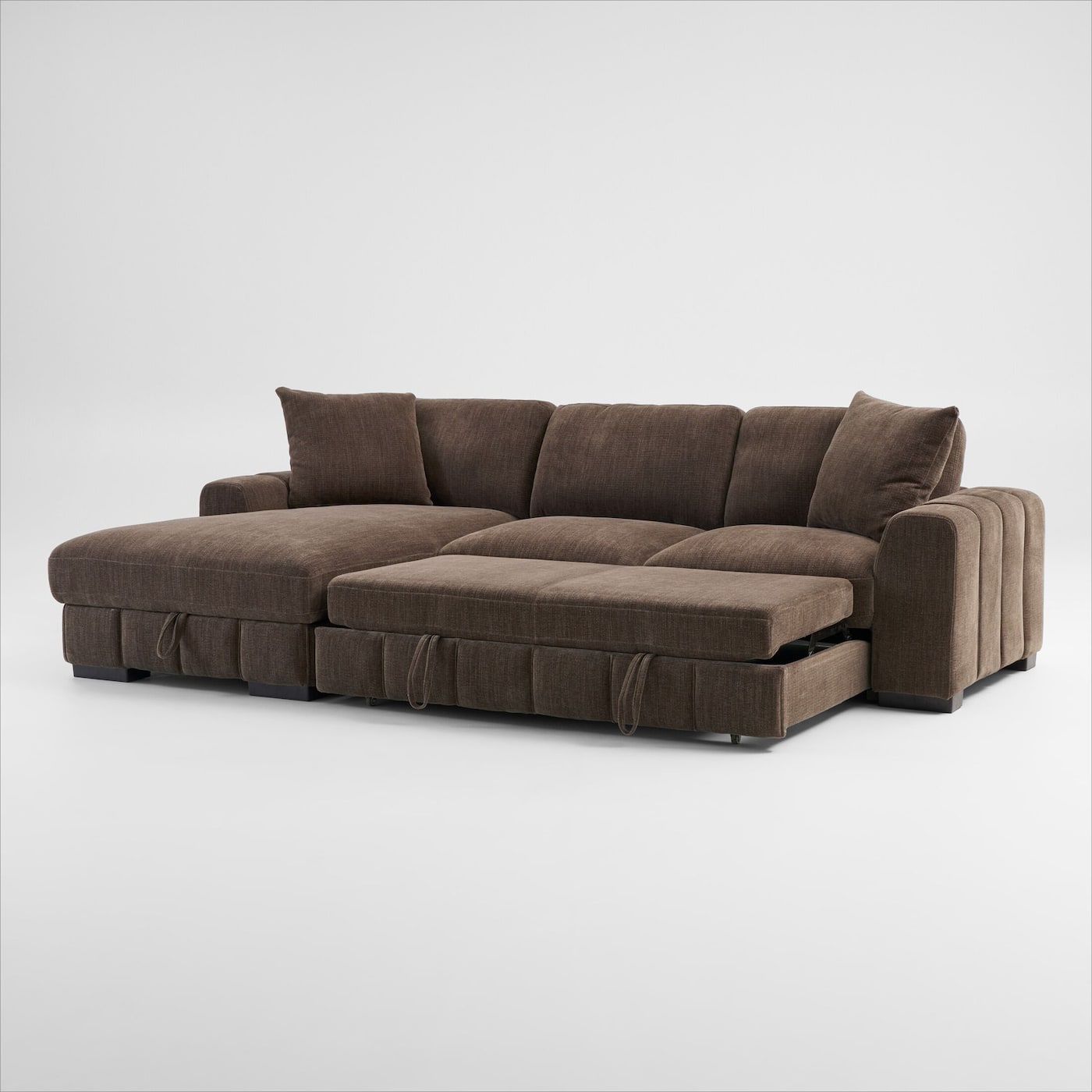 hero dark brown sectional   