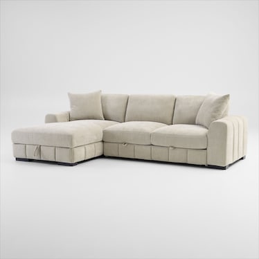 Hero 2-Piece Media Sleeper Sectional with Chaise