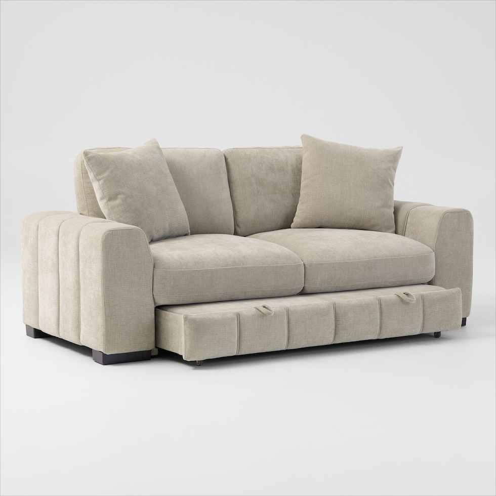 hero neutral sleeper sofa   