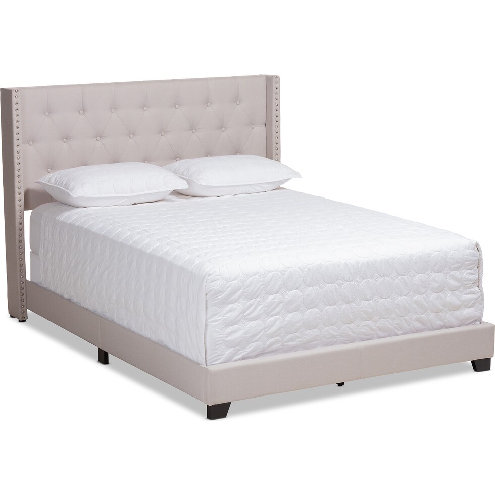 heston neutral queen bed   