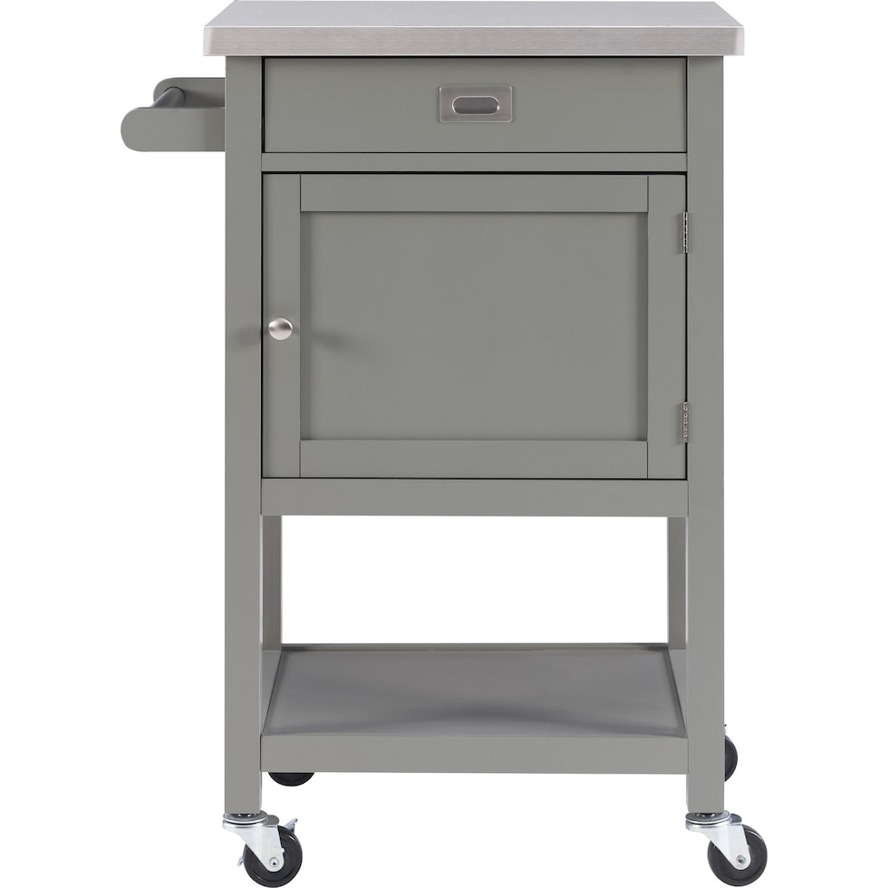 highland gray kitchen cart   