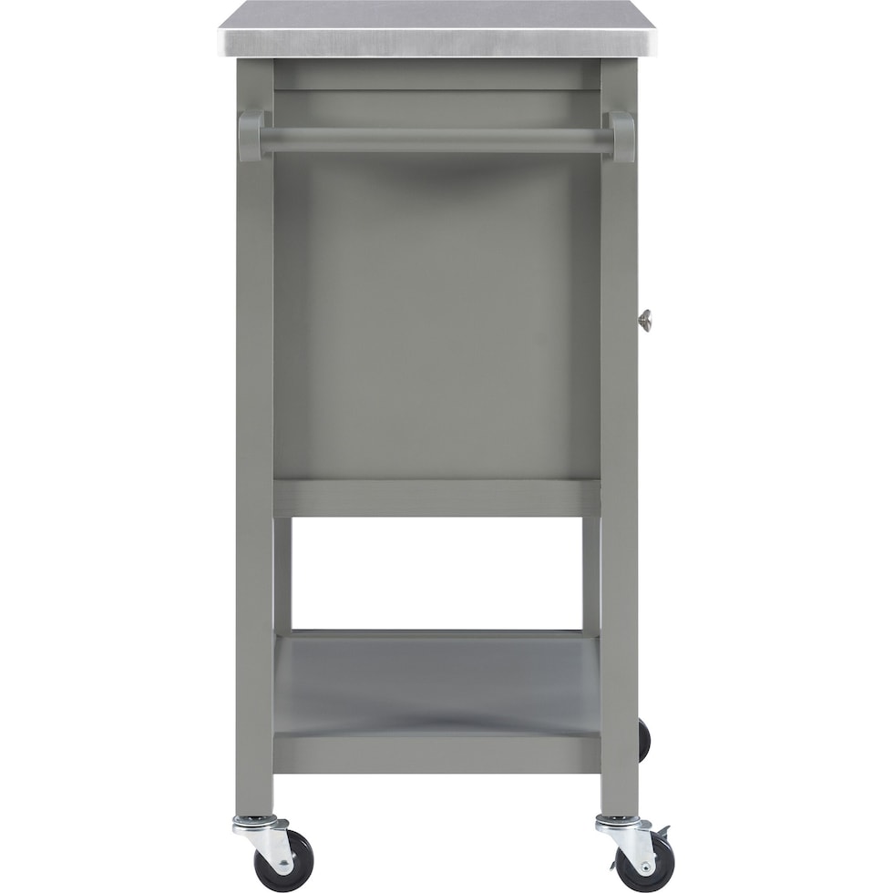 highland gray kitchen cart   