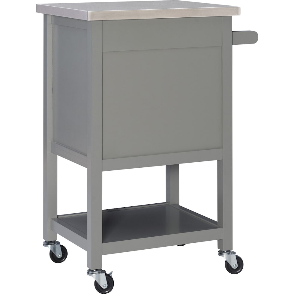 highland gray kitchen cart   