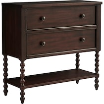 hillary dark brown chest   